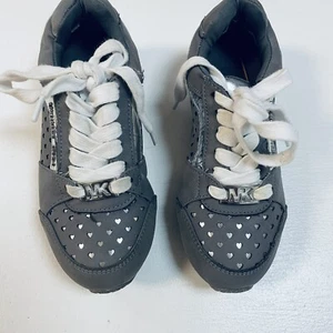 Michael Kors Toddler 12 Casual Sneakers Silver Good Condition - Picture 1 of 6