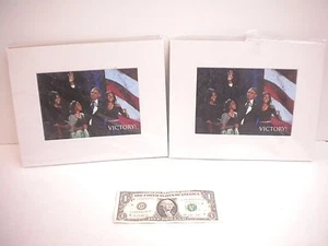 Barak Obama Family - Picture of Victory - Matte Framed Lot of 2 - Picture 1 of 2