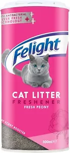 Felight Antibacterial Cat Litter Freshener Powder! Floral Peony Scent! - 300 ML - Picture 1 of 6