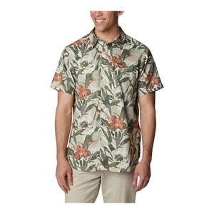 COLUMBIA SS Men's Shirt SILVER RIDGE UTILITY LITE NOVELTY OmniShade Size LT NEW - Picture 1 of 11