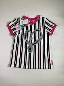 Girls Nickelodeon JoJo's Closet Multicolor Short Sleeve Jersey Shirt XS NEW - Picture 1 of 2