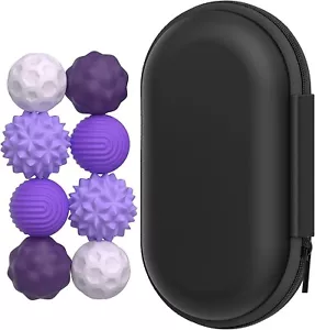 Magnetic Attraction Stress 8 Balls with Silicone Shell and Storage Box - Picture 1 of 14