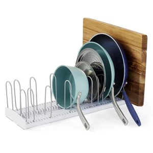 StoreMore Estante Extensible para Sartenes y Tapa, Organizador Ajustable para Tapas y Sartenes... - Imagen 1 de 7