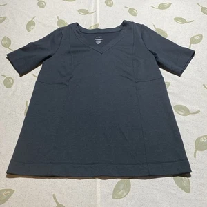 J Jill Pure Jill Double Knit Seamed Tunic Black Sz XS Petite.         J - Picture 1 of 10