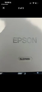 Epson Pro G7500U WUXGA/4K 3LCD Projector – 1726 Hours.  ELPLM08 Lens. - Picture 1 of 4