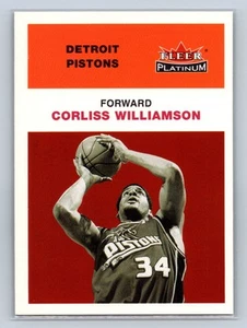 2001-02 Fleer Platinum #135 Corliss Williamson Detroit Pistons - NM/MT - Picture 1 of 2
