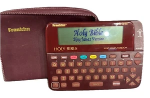 Franklin Bookman Electronic Holy Bible King James Version KJB-640 Vintage Tested - Picture 1 of 7