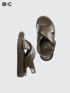 Uniqlo C Spring/Summer Collection Cross Strap Sandals 474048 Olive XL New - Picture 1 of 7