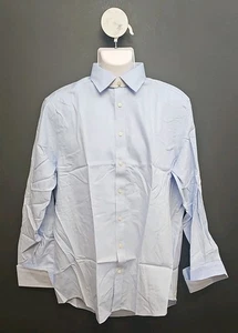 Charles Tyrwhitt Non Iron Mens Formal Dress Shirt Classic Fit 16/34in Light Blue - Picture 1 of 6