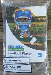 Lowes DIY 2023 Build Kit Kids WORKSHOPS Football Player Craft SEALED NEW W/PATCH - Picture 1 of 6