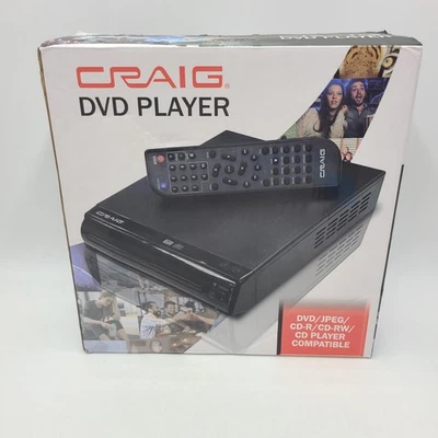 Craig Compact DVD/JPEG/CD-R/CD-RW/CD Player with Remote CVD512a-New! - Image 1 of 4
