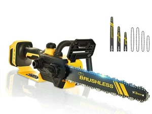 3-in-1 Cordless Chainsaw Compatible for Dewalt 20V/60V Max Battery, 12/8/6 In... - Picture 1 of 7