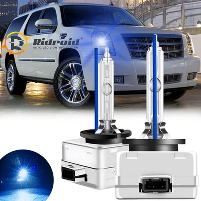 D1S HID Xenon Headlight Bulbs 8000K OEM For Cadillac Escalade ESV EXT 2003-2014 - Image 1 of 4