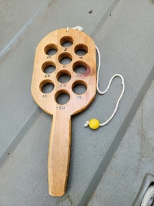 Vintage handgefertigtes Kinder Bonum Brett/Schaufel Golfspiel  - Bild 1 von 4