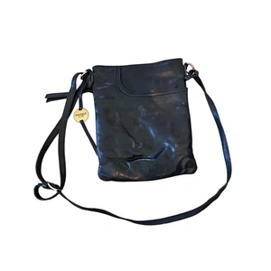 Margot New York Schultertasche Damen schwarz Echtleder verstellbare Riemen  - Bild 1 von 13