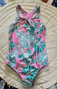 girls SPEEDO one piece Racerback SWIMSUIT w/ Thick Straps fully lined, Size 14 - Picture 1 of 10