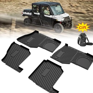 Alfombrillas delanteras y traseras KEMIMOTO UTV para Polaris Ranger Crew XP 1000 2019-2025 - Imagen 1 de 13