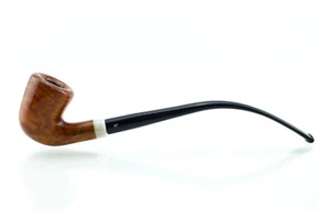 Pipa lunga Aldo Velani CHURCHWARDEN Bent Dublin 9mm liscia chiara Handmade Italy - Picture 1 of 4