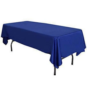 58" x 126" Lamour Satin Rectangular Seamless Tablecloth Wedding Table Cover - Picture 1 of 11