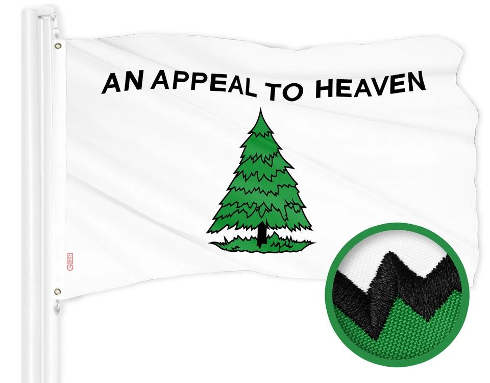 G128 An Appeal to Heaven Flag 3x5 Ft Embroidered 300D Polyester Historical Flag