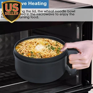 Microwave Ramen Bowl with Lid and Handle for Dorm Essentials,Microwave Soup M... - Picture 1 of 8