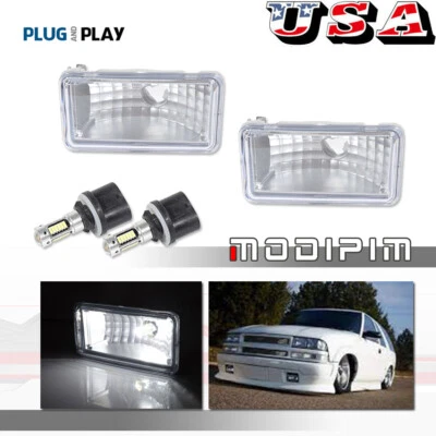 Juego de 2 luces antiniebla de lente transparente para 98-04 Chevrolet S10 diestro y diestro con bombillas Foto 1 de 4