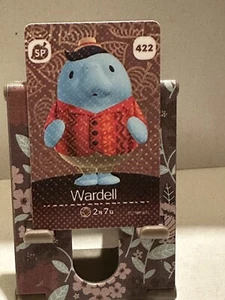 Wardell # 422 Animal Crossing Amiibo Card NFC Series 5 Mint Never Scanned - Picture 1 of 2