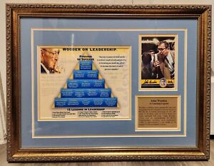 UCLA Basketball Coach John Wooden Signed/Autographed Photo Pyramid Of Success