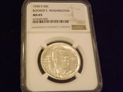 1950-S     50 C          Booker T. Washington            NGC   MS 65 - Image 1 of 2