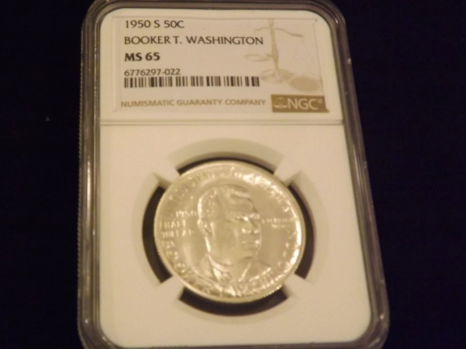 1950-S     50 C          Booker T. Washington            NGC   MS 65 - Image 1 of 2