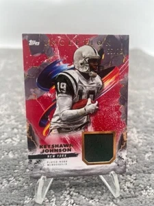 2024 Topps Inception Keyshawn Johnson RC-KJ Player-Worn Patch Red 55/75 - Picture 1 of 2