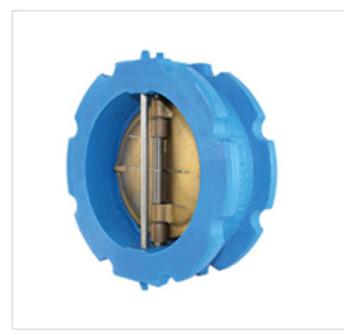 Válvula de retención de oblea de doble disco DI de 6", asiento Buna, disco SSTL - CL150 - Titan Foto 1 de 1