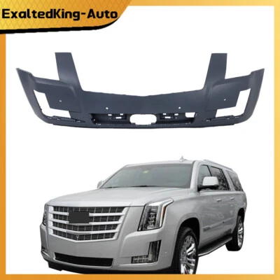 Front Bumper Cover Primed For 2017 2018-2020 Cadillac Escalade 84408072 Plastic - Image 1 of 4