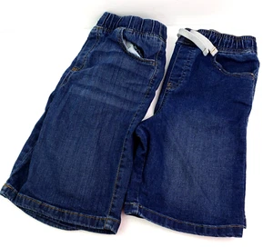 365 Kids Jumping Bean Boys Size 10 Blue Denim Jean Shorts 2 Pair Bundle - Picture 1 of 7