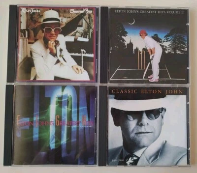 Elton John 4 CD Lot – Greatest Hits I, II, III, & Classic Albums. Like New. - Image 1 of 4