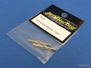 Hebilla giratoria (Jet Racing TB-26) M3x26 mm plateada 2 piezas - Imagen 1 de 1