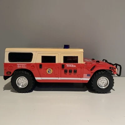 1999 Tonka Fire Rescue Metro County Hummer Lights, Sirens & Talking - Image 1 of 4