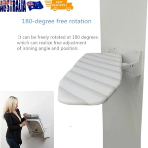 Foldable Wall Mounted Ironing Board -Space Saving in Laundry or Kitchen AU Stock - Picture 1 of 12