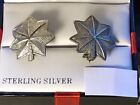 2 XXX RARE STERLING SILVER Lt. COLONEL  OAK LEAVES SHOLD R FORM & AMCARAFT PIN 