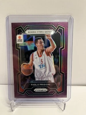 2023-24 Panini Basketball Euroleague Prizm Pablo Prigioni Purple 65/99 Baskonia - Image 1 of 2