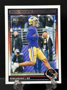 2024 Rome Odunze Panini Score Rookie Card Bears - Picture 1 of 2