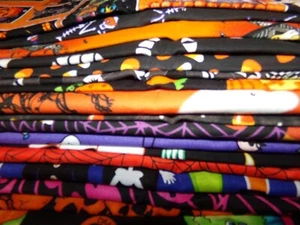 HALLOWEEN ghost CANDY CORN spider Cotton quilt FABRIC U-Pick 1/2 yd BTHY - Picture 1 of 32