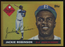 2013 Topps Factory Set Exclusive 1955 Chrome Gold Refractor #JR3 Jackie Robinson