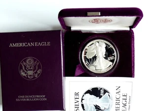 USA 1 Dollar 1989 Silver Eagel - Liberty, 1 Oz Silber, Proof. - Bild 1 von 4