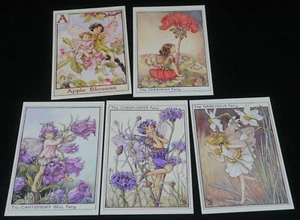 LOT OF FIVE UNUSED FLOWER FAIRY POSTCARDS, CICELY MARY BARKER ART - Picture 1 of 5