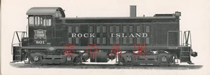 3AA260 BUILDERS PRINT 1940s ROCK ISLAND RAILROAD LOCO #801 - Bild 1 von 2