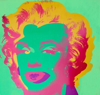 NEW Andy Warhol Marilyn Munroe Collection Art Poster Print Wall Art Canvas Green - Image 1 of 4