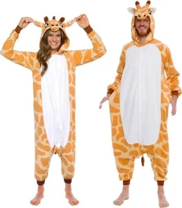 Silver Lilly FUNZIEZ Small Plush Adult Giraffe Cosplay One Piece Hooded Costume - Picture 1 of 5