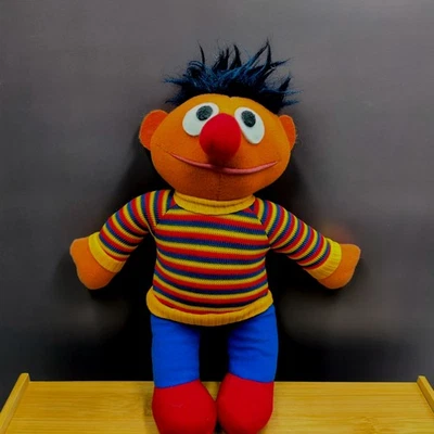Knickerbocker Ernie Plush Stuffed Doll Sesame Street Vintage 10 inch - Image 1 of 4