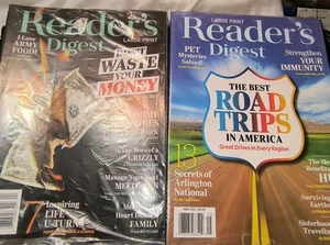 Reader's Digest LARGE PRINT Issues: April 2021 & May 2021 (NEW in Plastic) - Picture 1 of 6